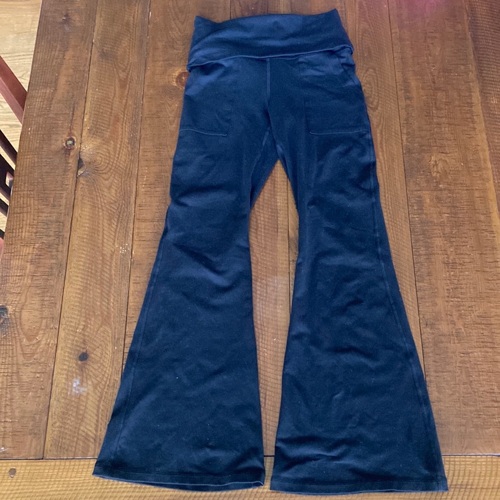 Aerie Hugger Foldover Flare Leggings (Short Length)